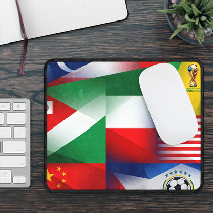 World Flags Gaming Mouse Pad — International Soccer & World Cup Design