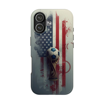 American Flag Soccer Ball Phone Protective Case Cover