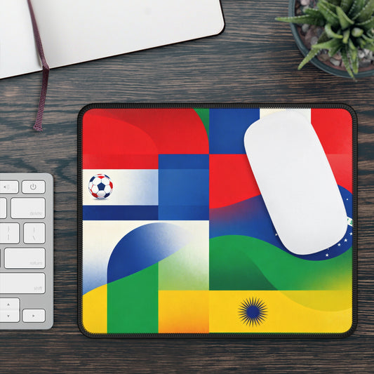 Gaming Mouse Pad — Colorful International Flags Collage Desk Mat