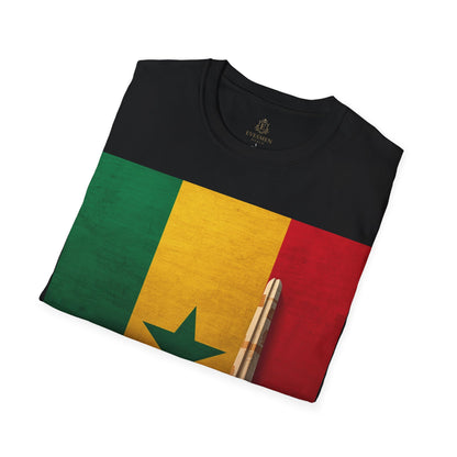 Senegal Flag Soccer T-Shirt – Dakar Skyline & Football Graphic Tee