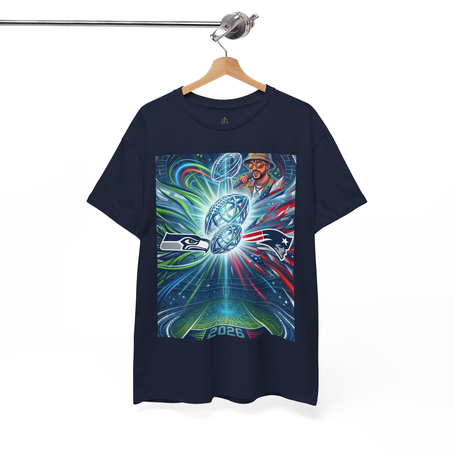 Legendary Championship Matchup Art T-Shirt Football Big Game Poster Tee