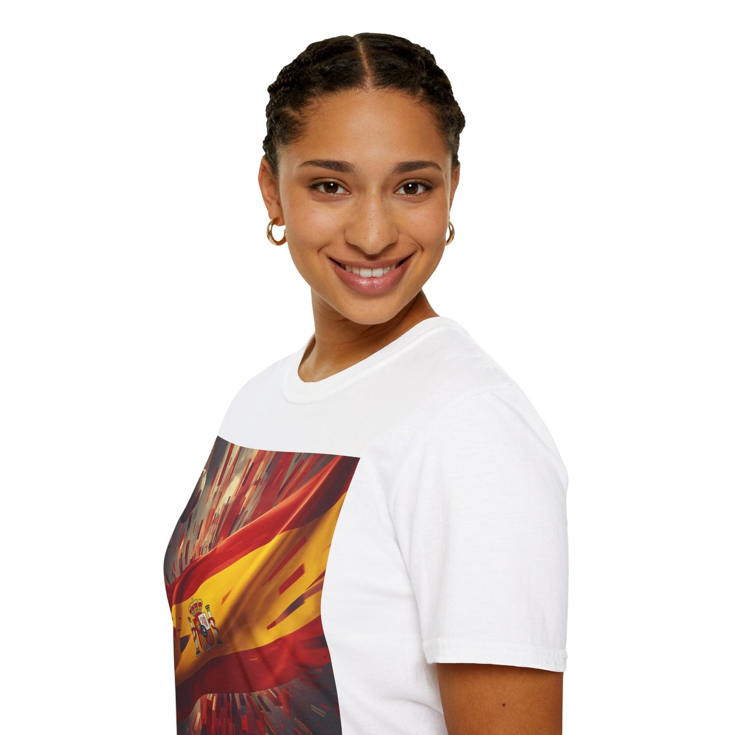 Spanish Flag Soccer T‑Shirt — Dynamic Spain Football Fan Tee