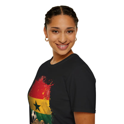 Ghana Flag Soccer T-Shirt — Vintage Football Ghana Pride Tee